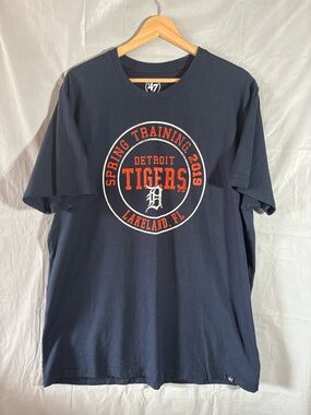 47 Detroit Tigers Spring Training Baseball T-Shirt Men’s XL Blue Cotton Florida